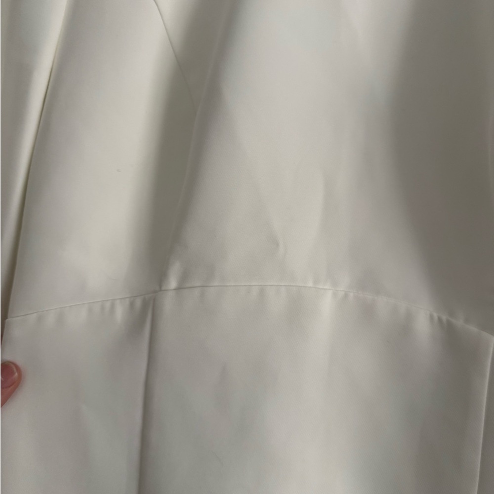 bow back mini dress in ivory - Picture 3 of 6